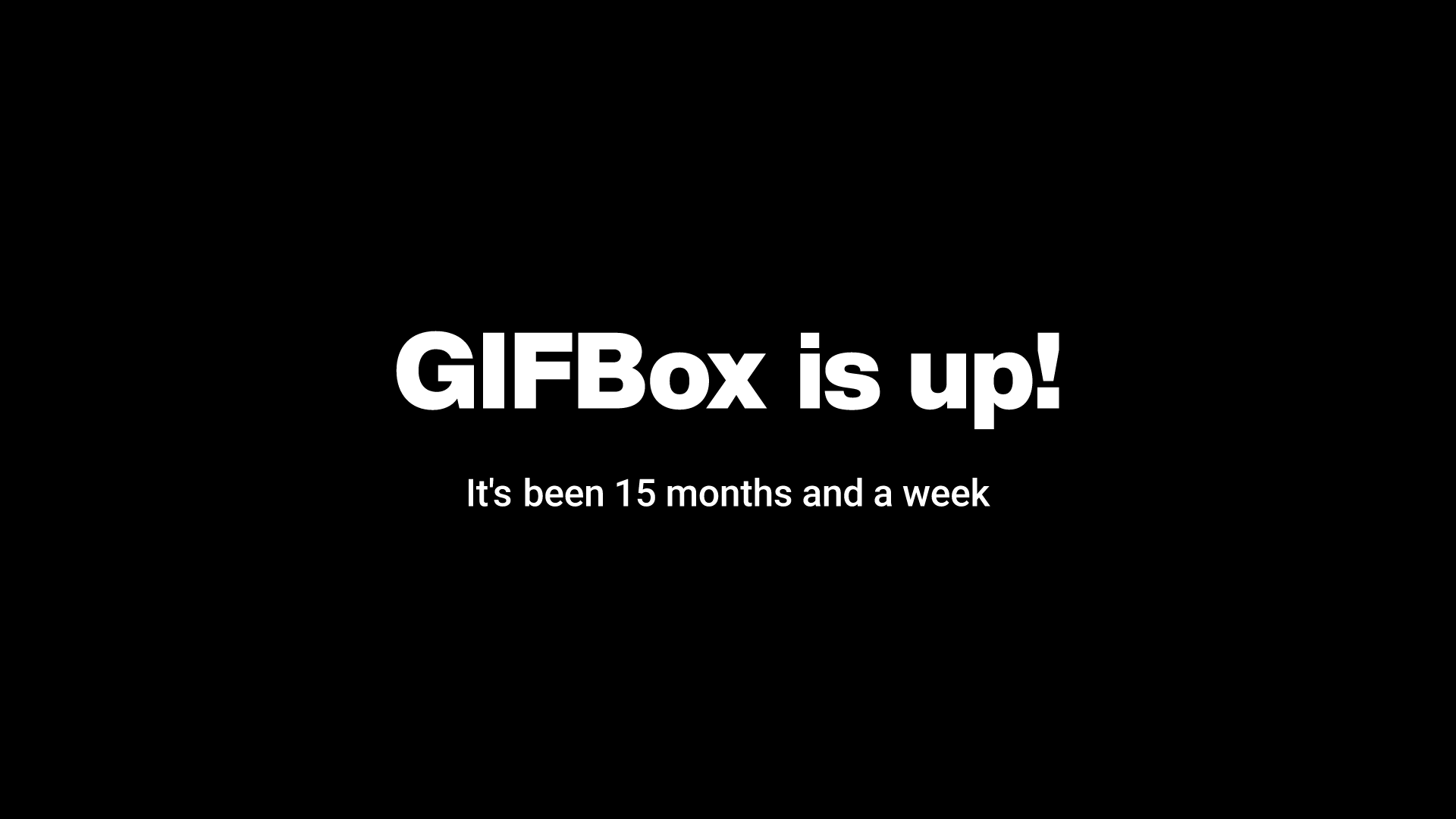 GIFBox is up!